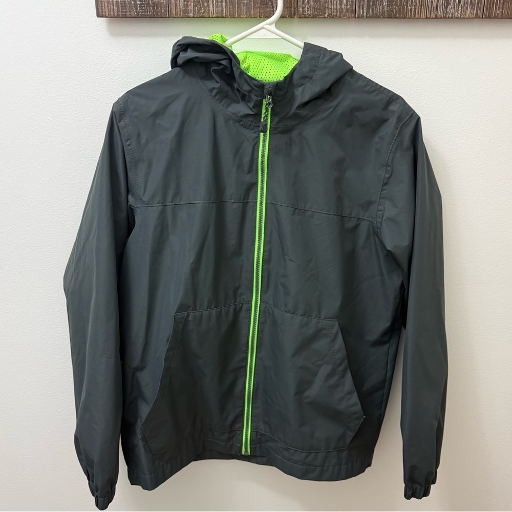 DSG Jacket X Large Black Hooded Teens/youth lime green